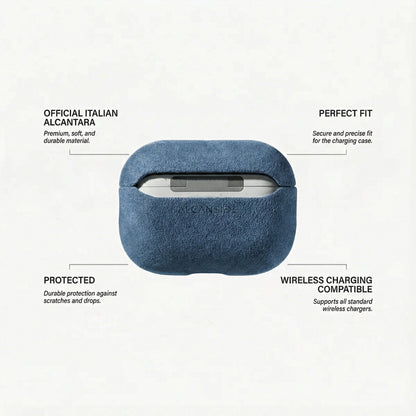 AirPods Pro (2nd Generation) Alcantara Case - Ocean Blue - Alcanside