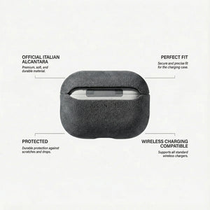 AirPods Pro (2nd Generation) Alcantara Case - Space Grey - Alcanside
