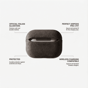 AirPods Pro (2nd Generation) Alcantara Case - Chocolate Brown - Alcanside