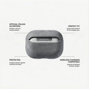 AirPods Pro Alcantara Case - Nardo Gray - Alcanside