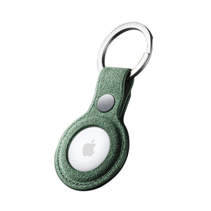 Alcantara AirTag Key Ring - Midnight Green - Alcanside