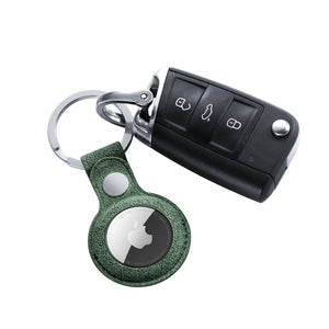 Alcantara AirTag Key Ring - Midnight Green - Alcanside