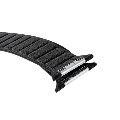 Alcantara Apple Watch Band - Deep Black - 42/44/45/46mm & Ultra (49mm) - Alcanside