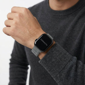 Alcantara Apple Watch Band - Nardo Gray - 38/40/41/42mm - Alcanside