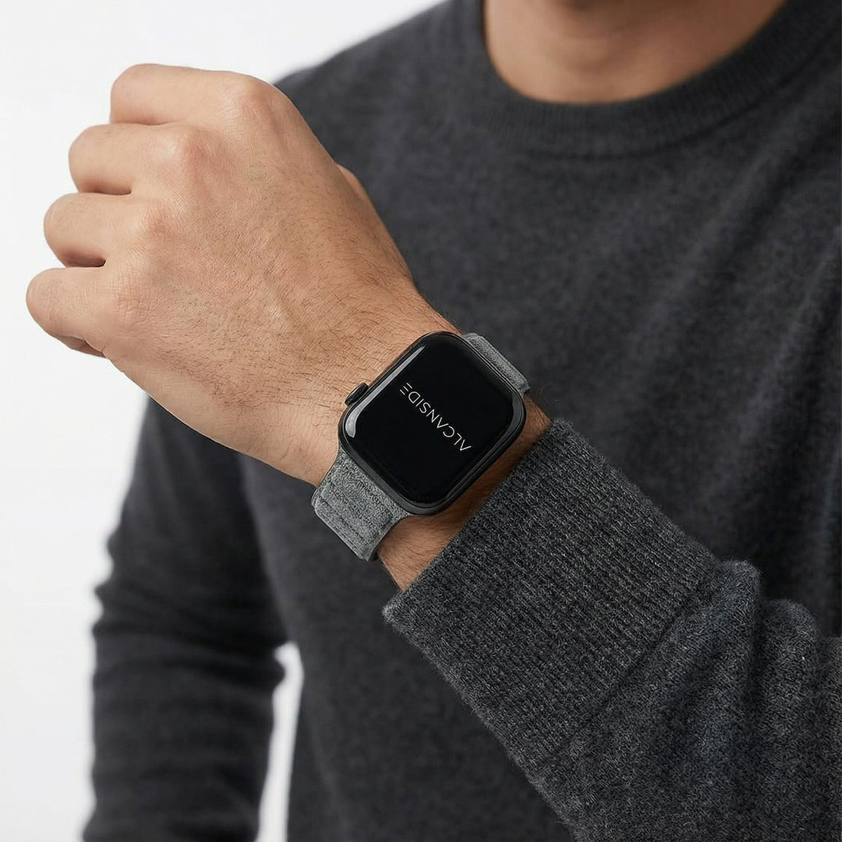 Alcantara Apple Watch Band - Nardo Gray - 38/40/41/42mm - Alcanside