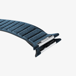 Alcantara Apple Watch Band - Ocean Blue - 42/44/45/46mm & Ultra (49mm) - Alcanside
