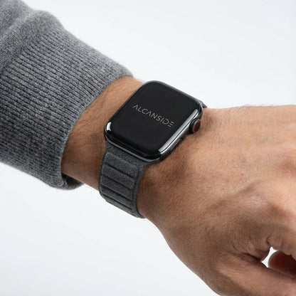 Alcantara Apple Watch Band - Space Grey - 42/44/45/46mm & Ultra (49mm) - Alcanside