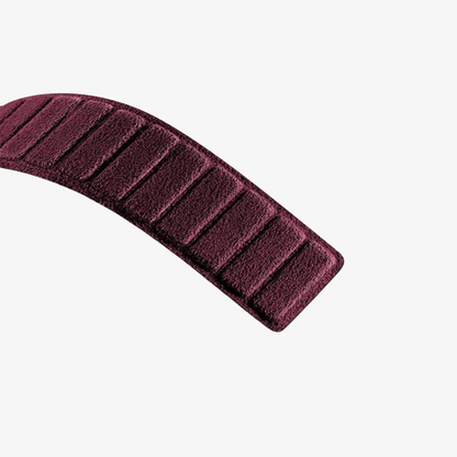 Alcantara Apple Watch Band - Wine Red - 42/44/45/46mm & Ultra (49mm) - Alcanside