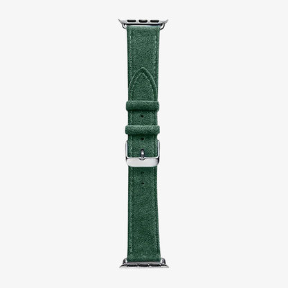 Alcantara Apple Watch Band With Buckle - Midnight Green - 42/44/45/46mm & Ultra (49mm) - Alcanside