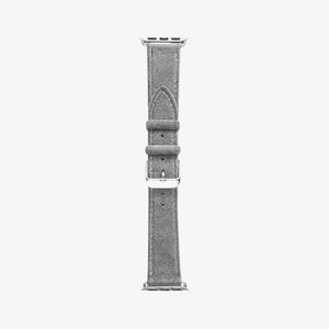 Alcantara Apple Watch Band With Buckle - Nardo Gray - 38/40/41/42mm - Alcanside