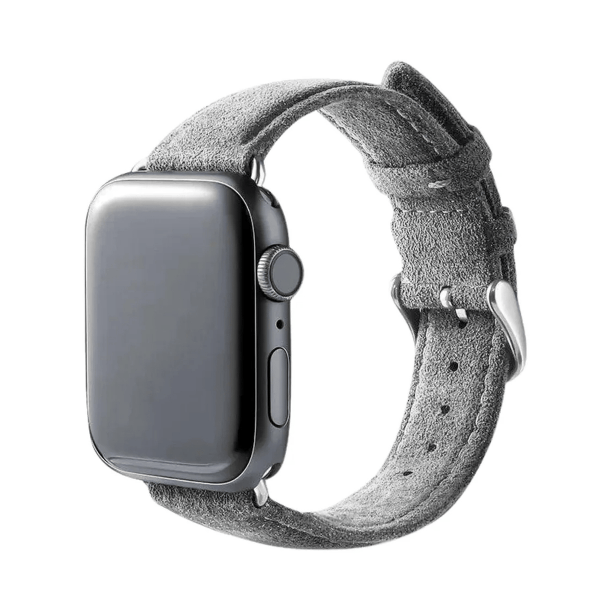 Alcantara Apple Watch Band With Buckle - Nardo Gray - 38/40/41/42mm - Alcanside