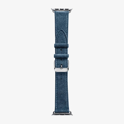 Alcantara Apple Watch Band With Buckle - Ocean Blue - 42/44/45/46mm & Ultra (49mm) - Alcanside