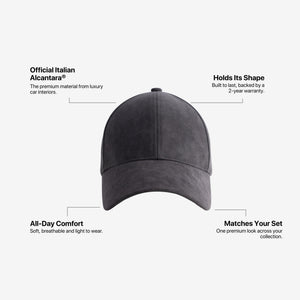 Alcantara Cap - Space Grey - Alcanside
