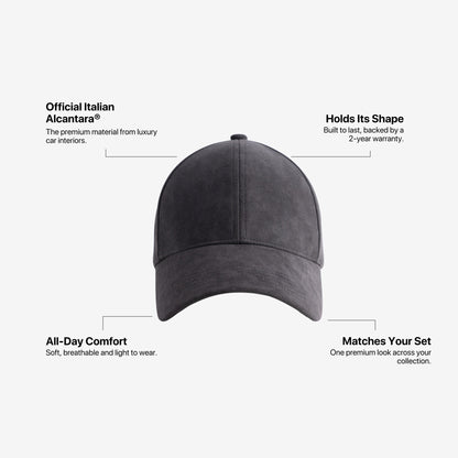 Alcantara Cap - Space Grey - Alcanside