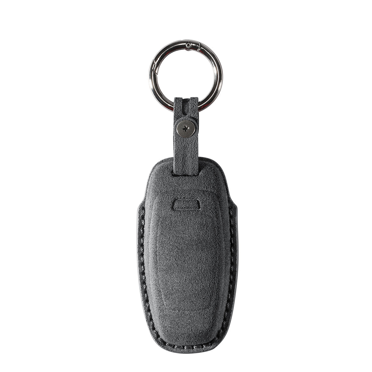 Alcantara Car Key Fob Cover for Audi | Model B with Buckle - Space Grey - Alcanside