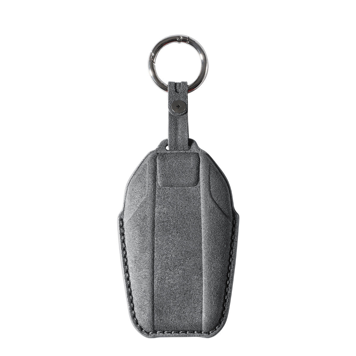 Alcantara Car Key Fob Cover for BMW | Model C with Buckle - Space Grey - Alcanside