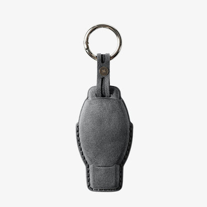 Alcantara Car Key Fob Cover for Mercedes -Benz Model B with Buckle - Space Grey - Alcanside