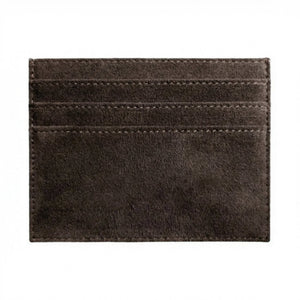 Alcantara Card Wallet - Chocolate Brown - Alcanside