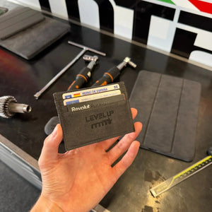 Alcantara Card Wallet - LEVEL UP MTA - Space Grey - Alcanside