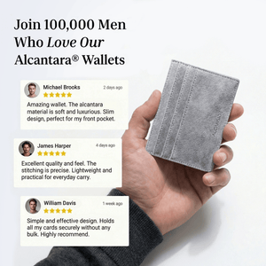 Alcantara Card Wallet - Nardo Gray - Alcanside