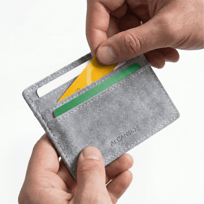 Alcantara Card Wallet - Nardo Gray - Alcanside