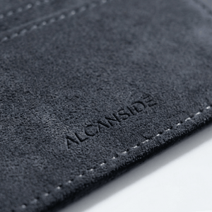 Alcantara Card Wallet - Space Grey - Alcanside