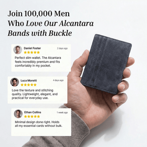 Alcantara Card Wallet - Space Grey - Alcanside