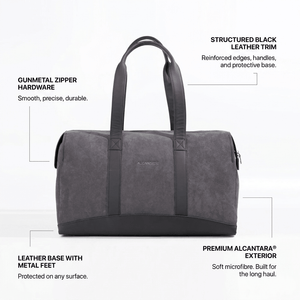 Alcantara Duffle Bag - Space Grey - Alcanside