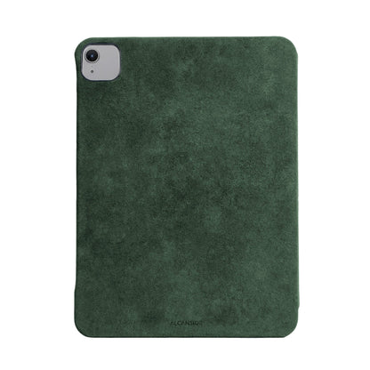 Alcantara iPad Cover - For iPad Air 11 inch (2024/2026) - Midnight Green - Alcanside