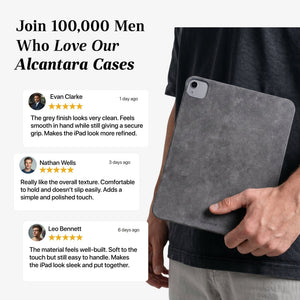 Alcantara iPad Cover - For iPad Air 2026  (13 inch) - Space Grey - Alcanside