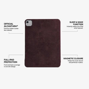 Alcantara iPad Cover - For iPad Air 2026  (13 inch) - Wine Red - Alcanside