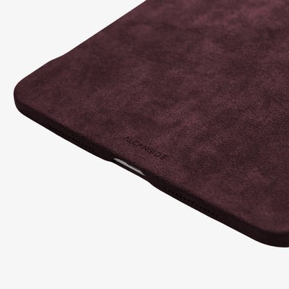 Alcantara iPad Cover - For iPad Air 2026  (13 inch) - Wine Red - Alcanside