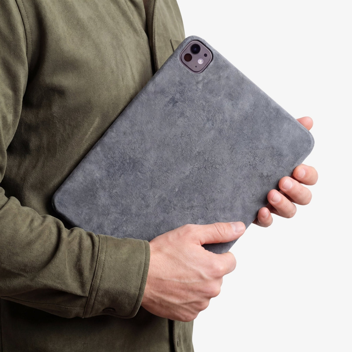 Alcantara iPad Cover - For iPad Pro (11 inch) - Nardo Gray - Alcanside