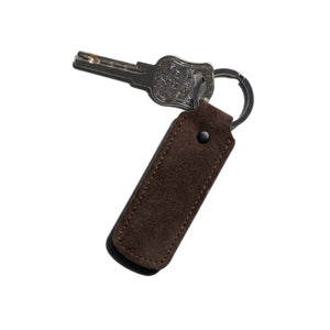 Alcantara Keychain - Chocolate Brown - Alcanside
