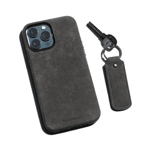 Alcantara Keychain - Space Grey - Alcanside