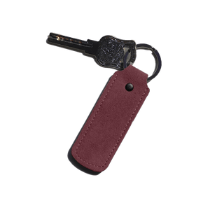 Alcantara Keychain - Wine Red - Alcanside