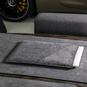 Alcantara Laptop Sleeve - 15 & 16 Inch - LEVEL UP MTA - Space Grey - Alcanside