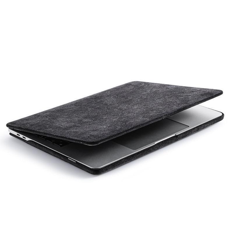 Alcantara MacBook Air Cover - For 13.6 inch (2022 M2 - 2025 M4) - LEVEL UP MTA - Space Grey - Alcanside