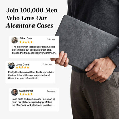 Alcantara MacBook Neo Cover – For 13 inch (2026) – Nardo Gray - Alcanside