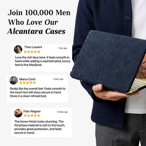Alcantara MacBook Neo Cover – For 13 inch (2026) – Navy Blue - Alcanside