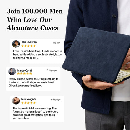 Alcantara MacBook Neo Cover – For 13 inch (2026) – Navy Blue - Alcanside