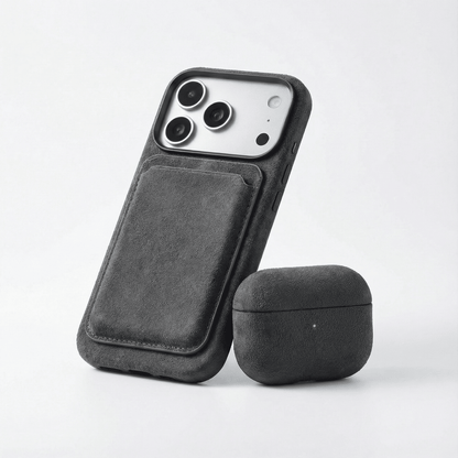 Alcantara MagSafe Wallet - Space Grey - Alcanside