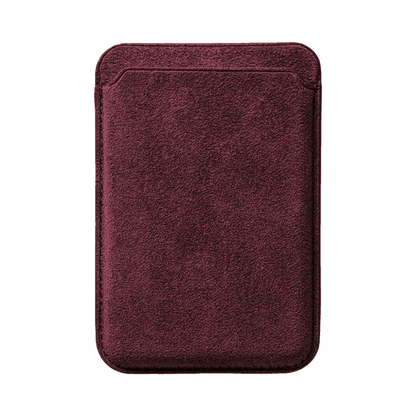 Alcantara MagSafe Wallet - Wine Red - Alcanside