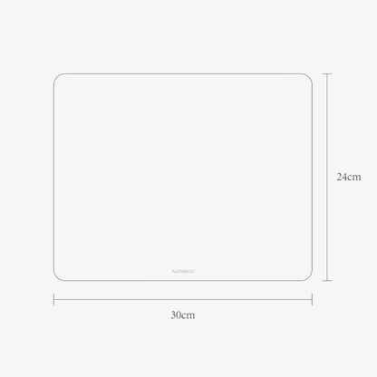 Alcantara Mousepad 30x24cm - Space Grey - Alcanside