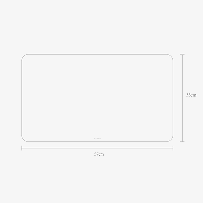 Alcantara Mousepad 57x33cm - Space Grey - Alcanside