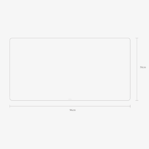 Alcantara Mousepad 96x50cm - Space Grey - Alcanside