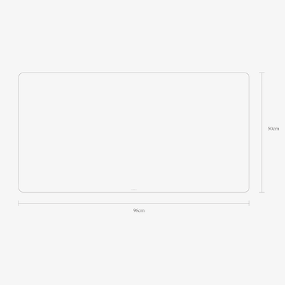 Alcantara Mousepad 96x50cm - Space Grey - Alcanside