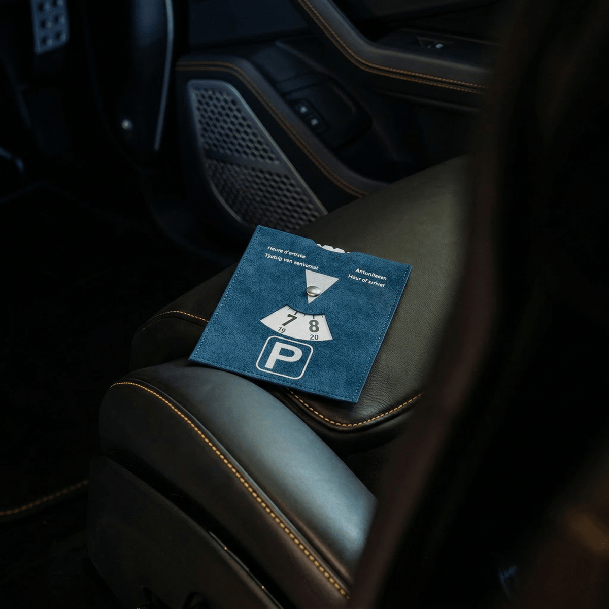 Alcantara Parking Disc - Ocean Blue - Alcanside