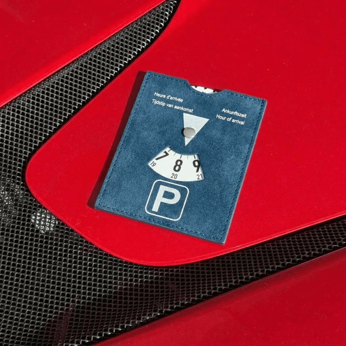 Alcantara Parking Disc - Ocean Blue - Alcanside