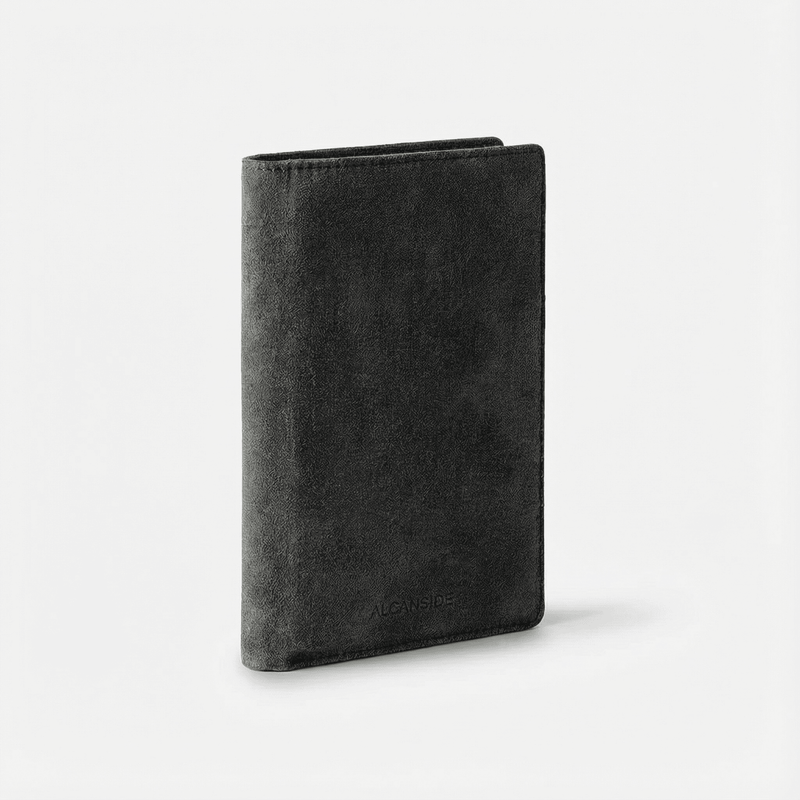 Alcantara Passport Cover - Space Grey